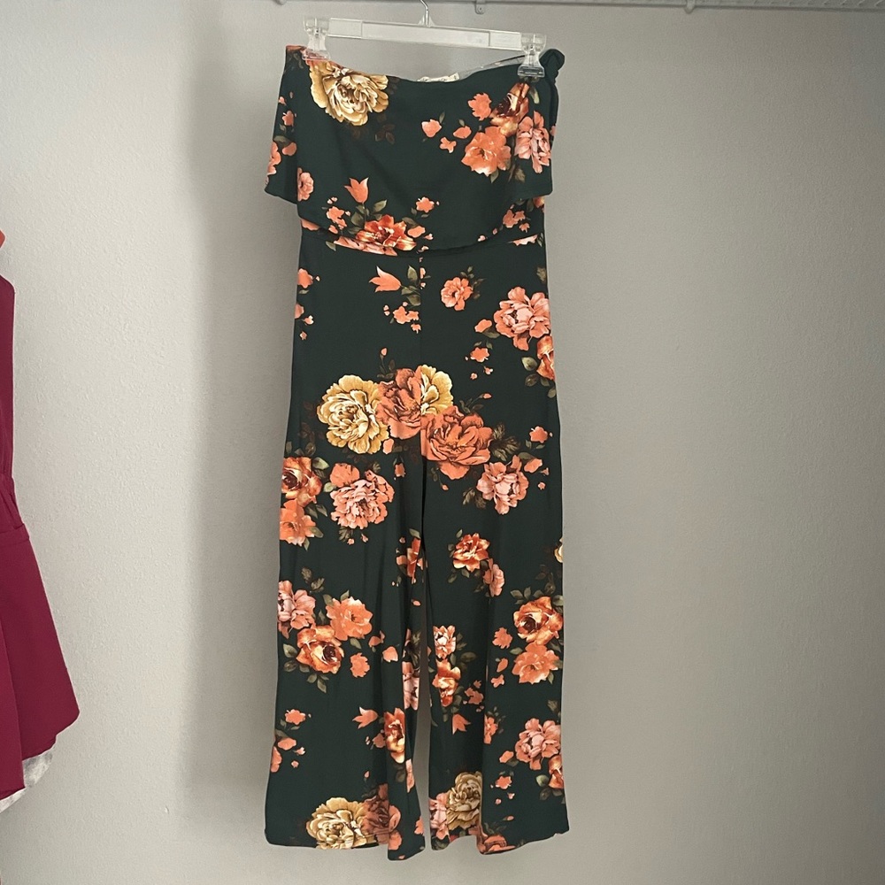 Floral stretchy romper